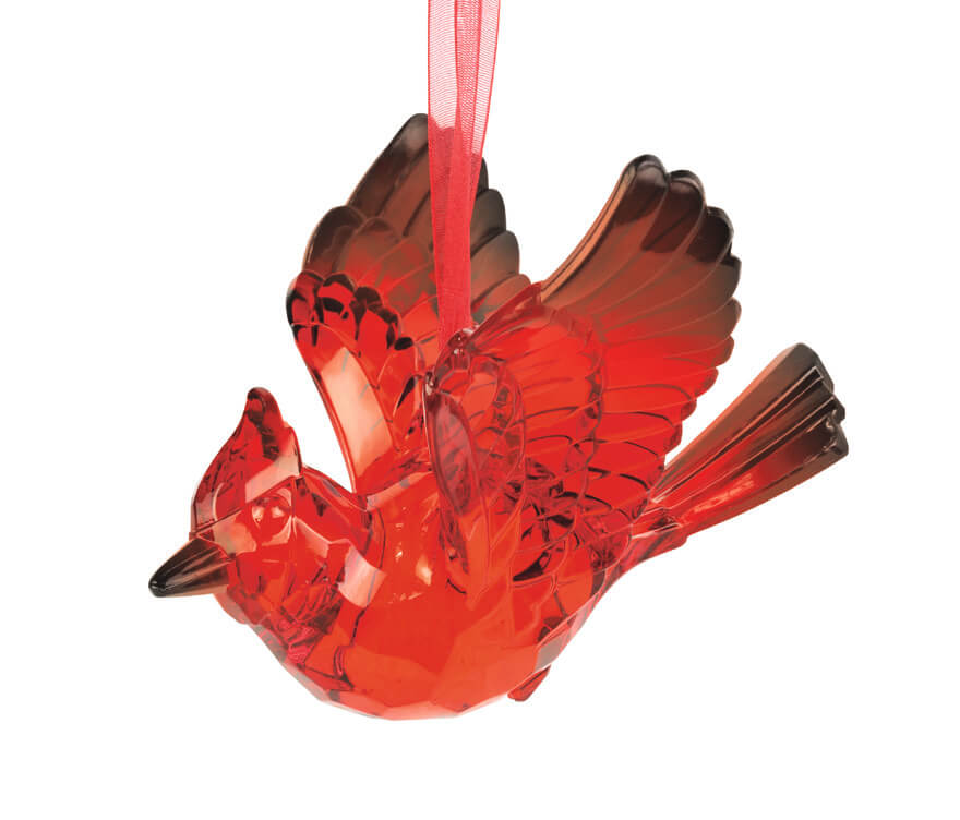 Facets Cardinal Ornament